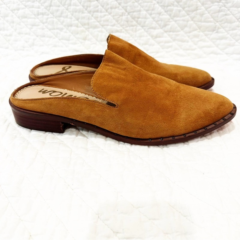 Sam Edelman Camel Slip on mules sz 8.5